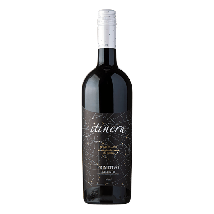 부아르와인상점 이티네라 프리미티보 살렌토 와인 병 디자인