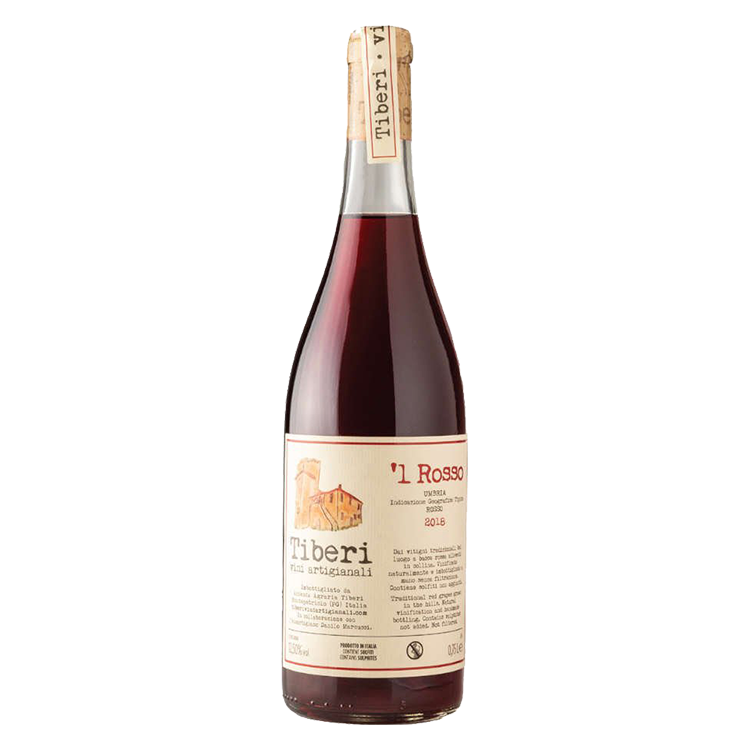 부아르와인상점 티베리 엘 로쏘 와인 병 디자인